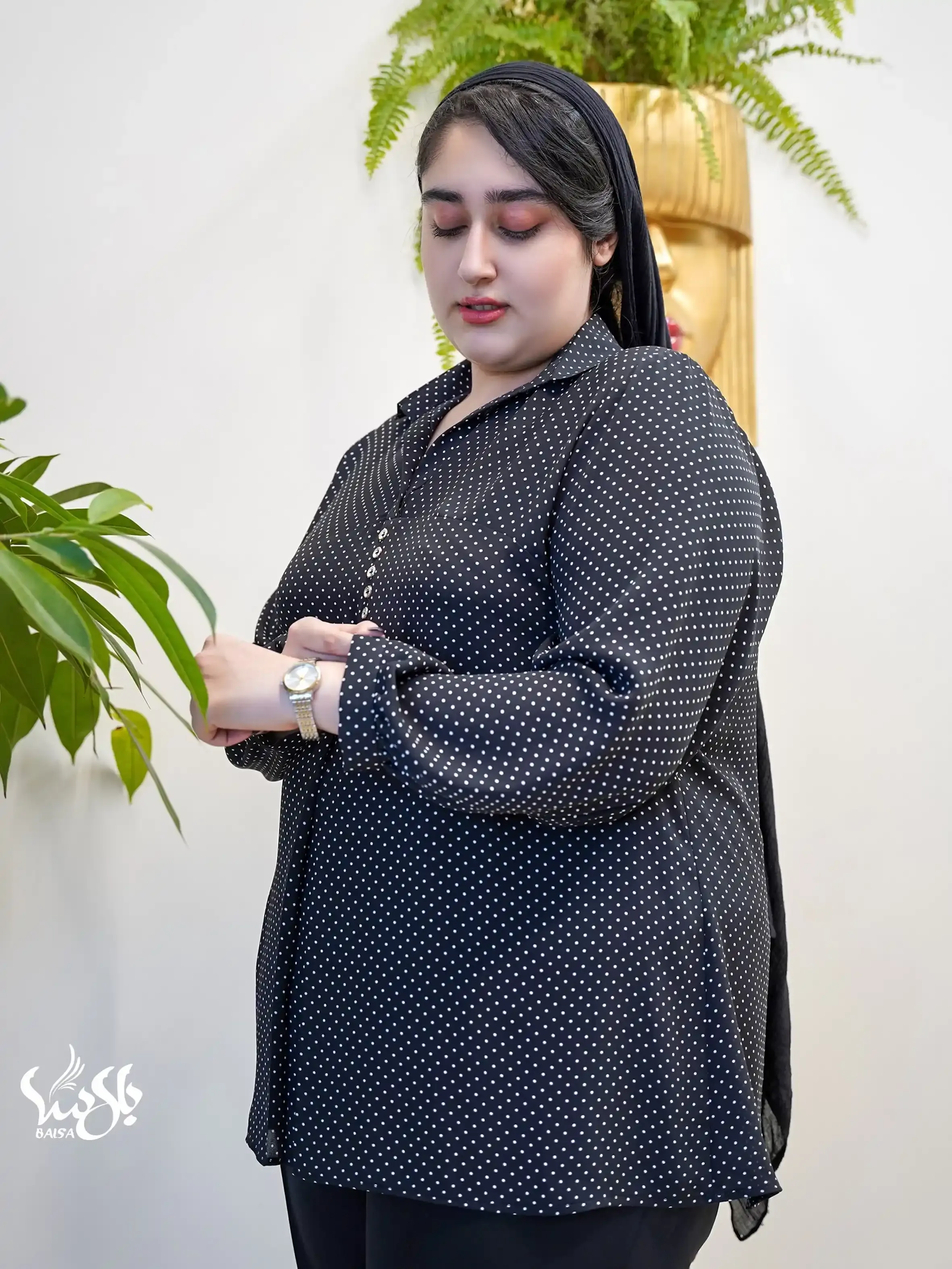 تونیک دکمه ریز خاتون