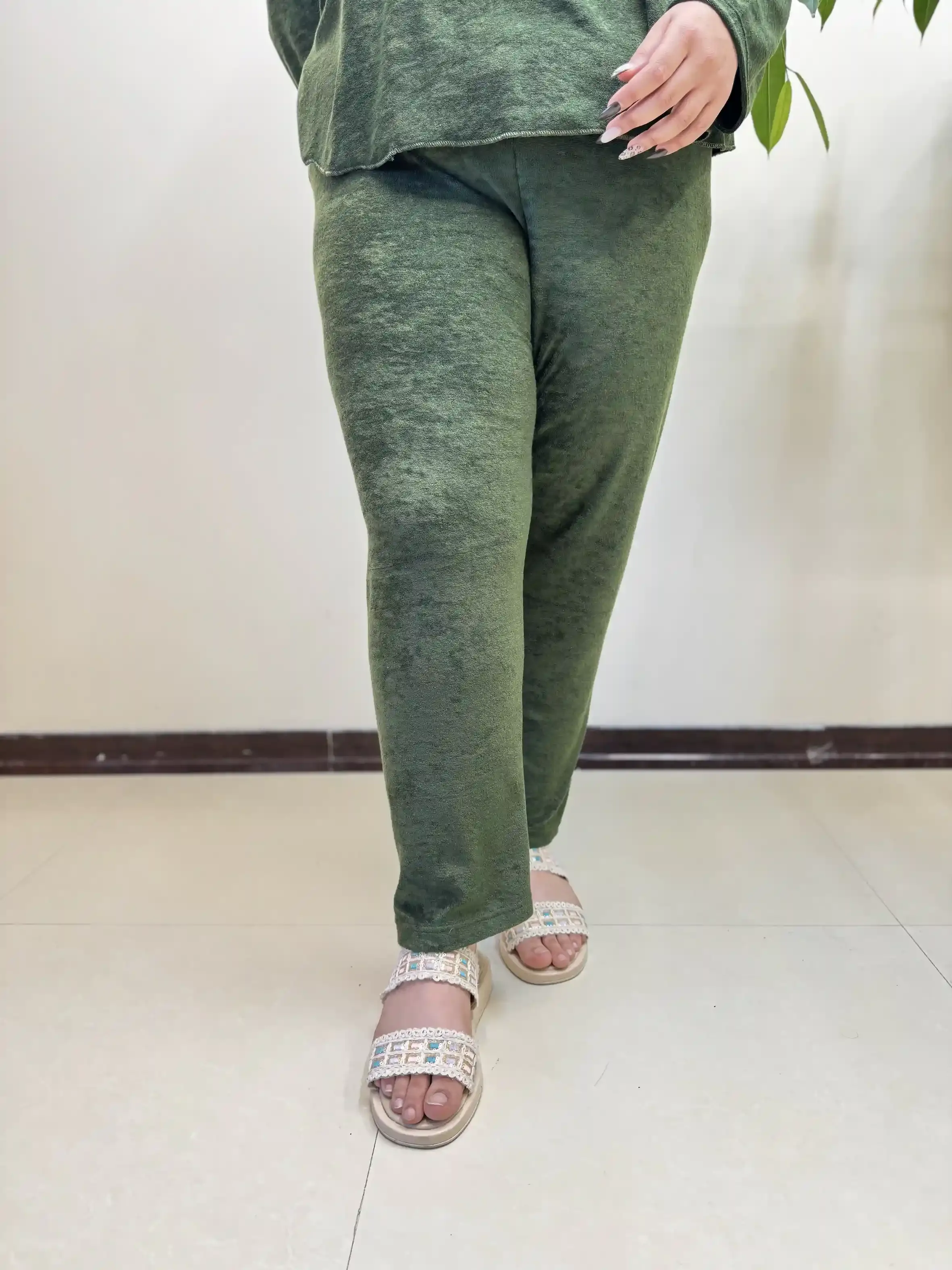 شلوار راسته راحتی مخمل