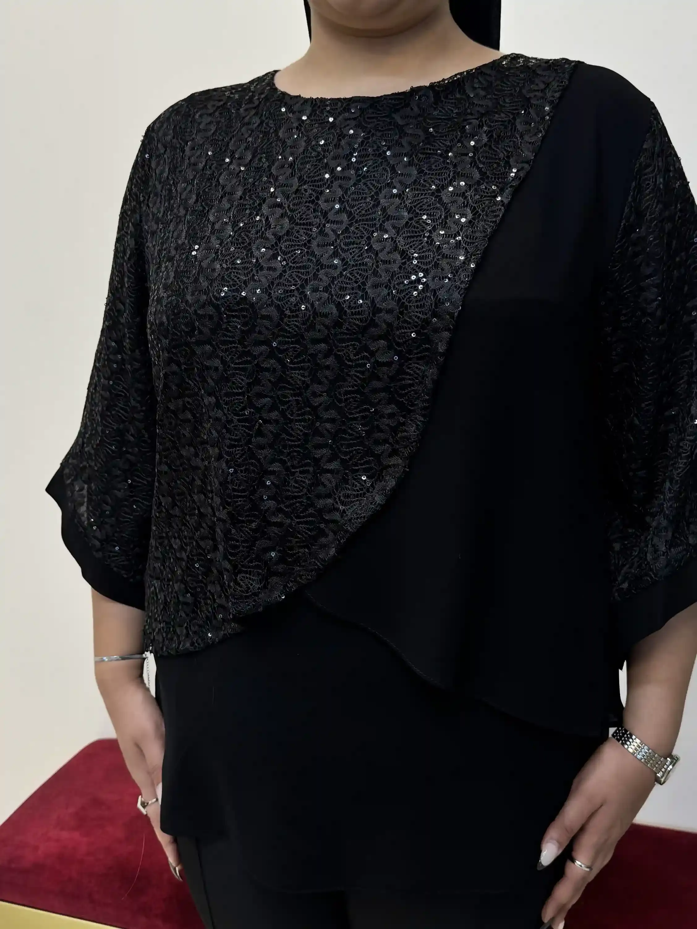 شومیز گیپور پولکی افروز