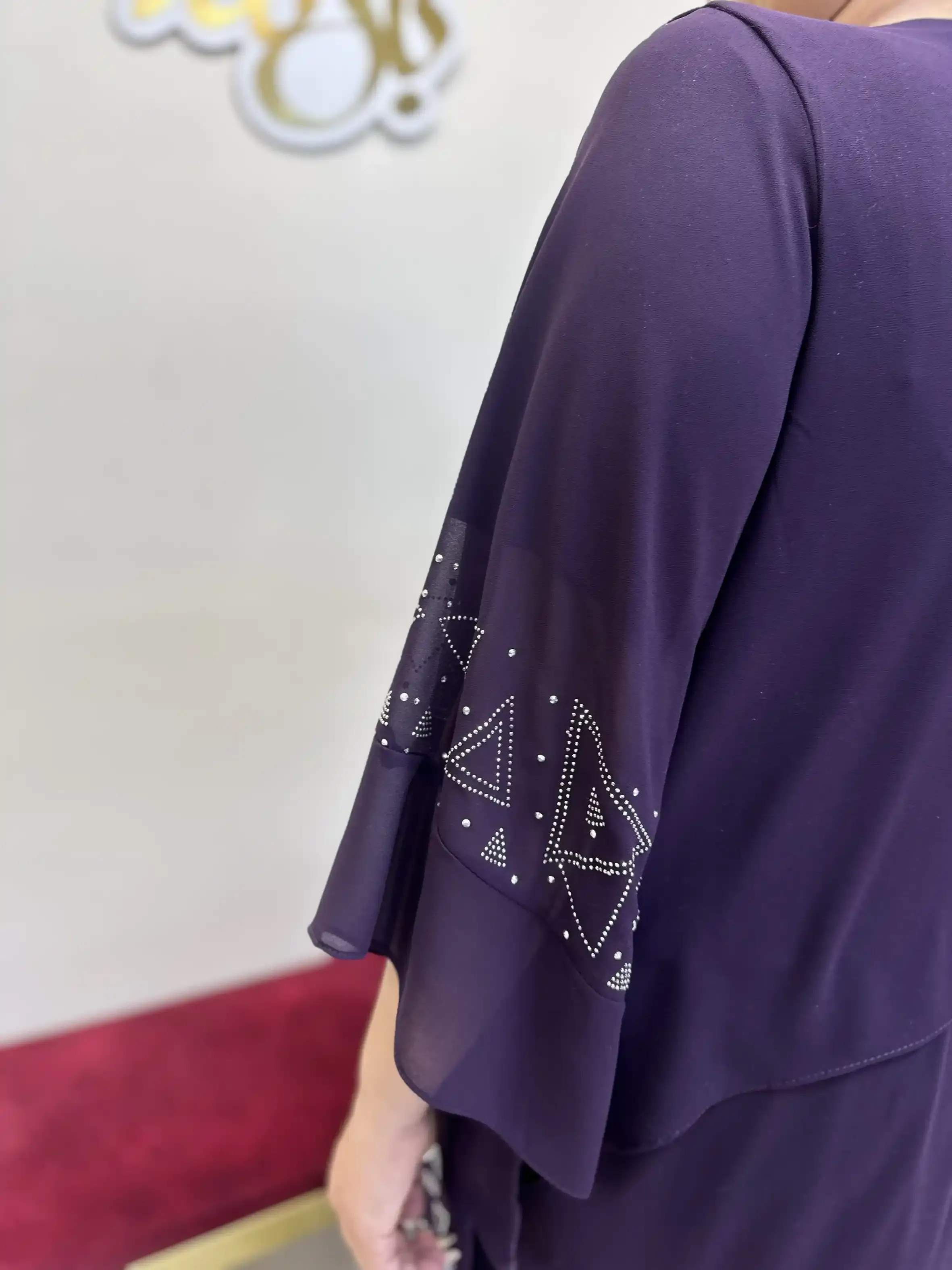 پیراهن نگین مثلثی