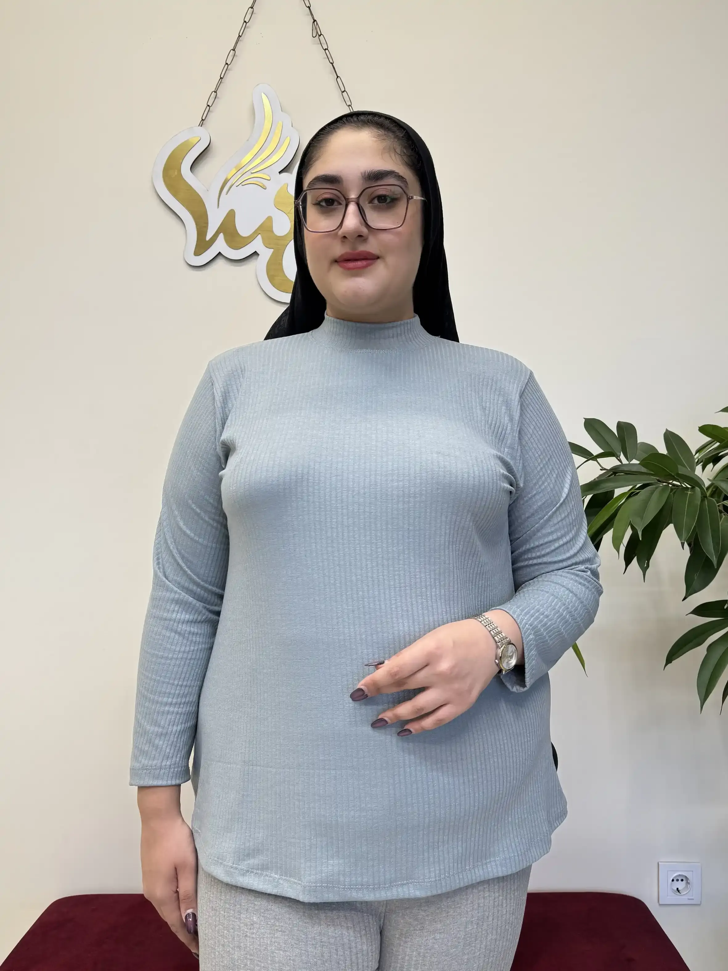 بلوز یقه سه سانتی کبریتی
