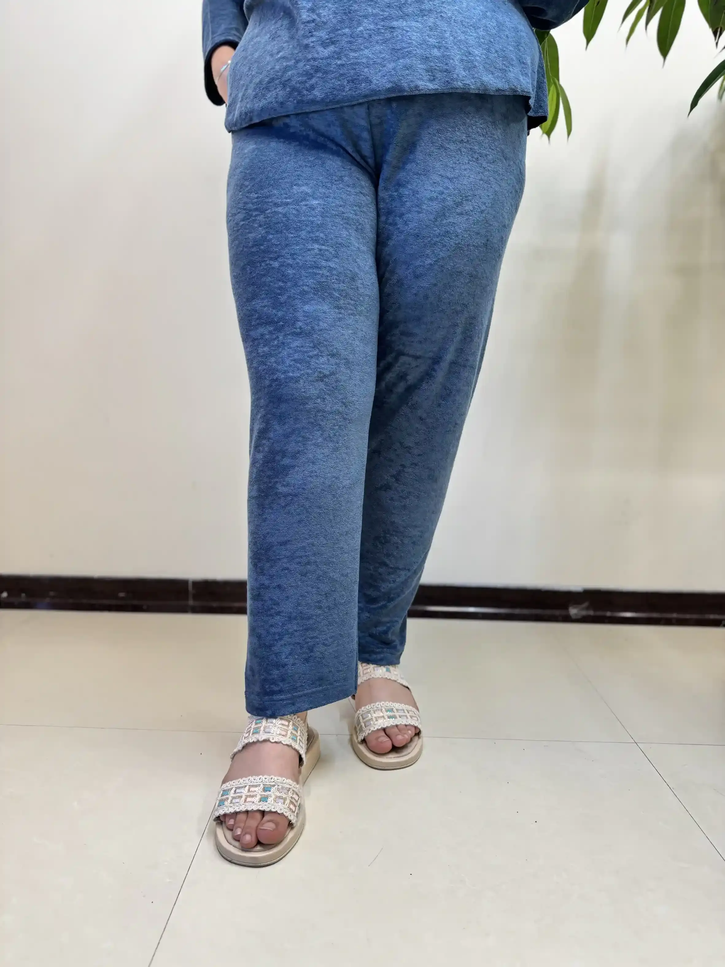شلوار راسته راحتی مخمل