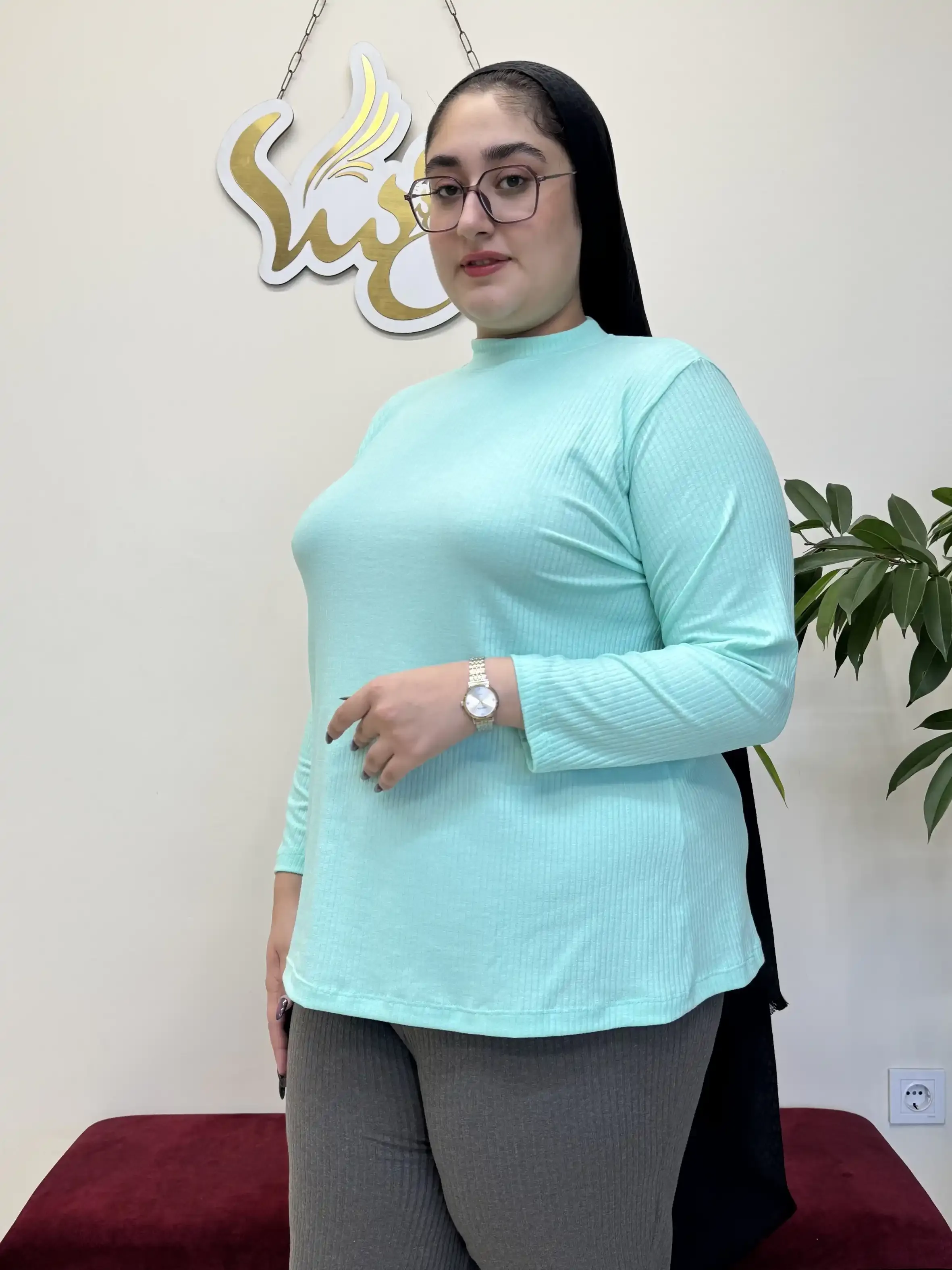 بلوز یقه سه سانتی کبریتی