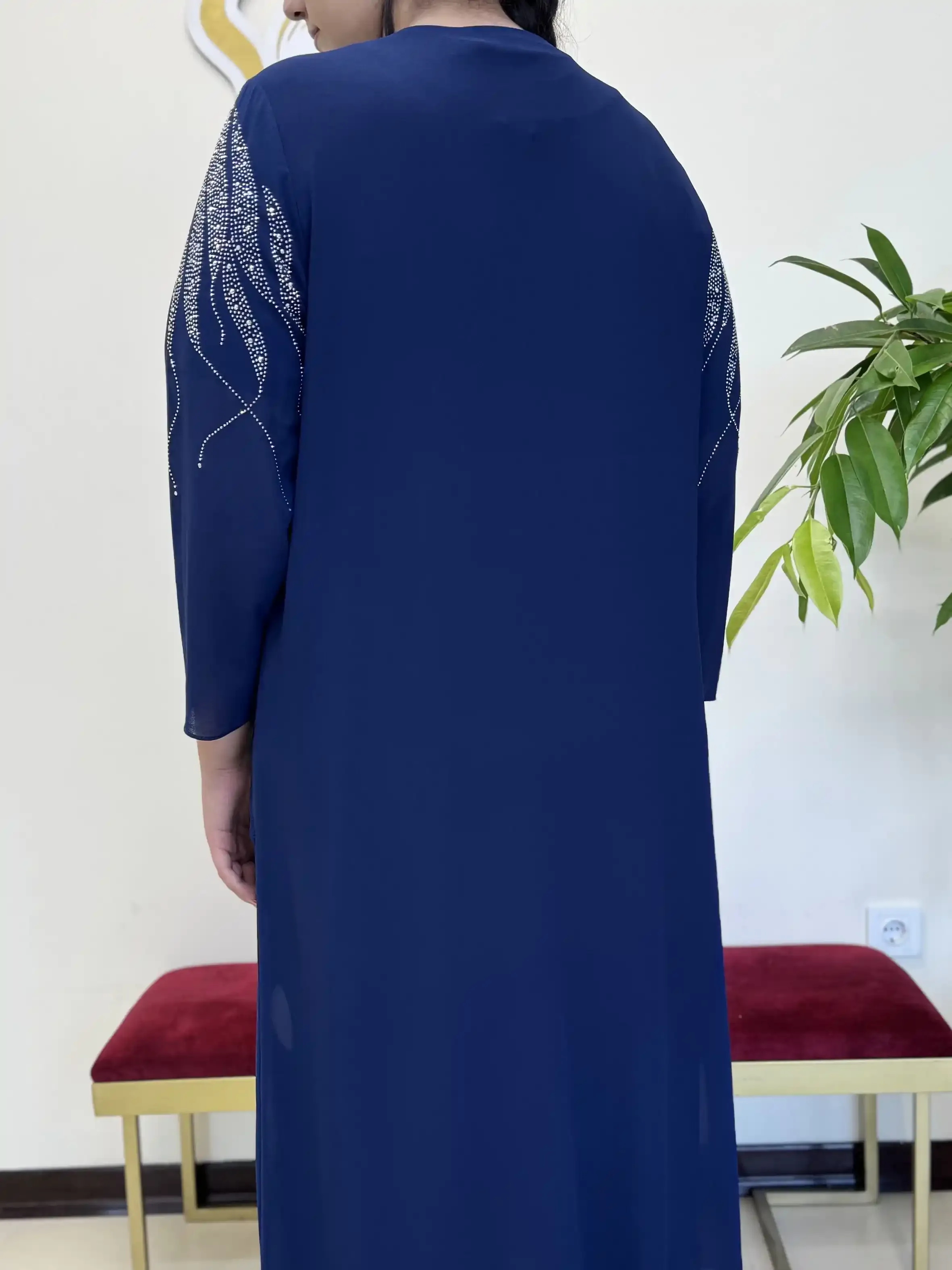 پیراهن نگین برگی