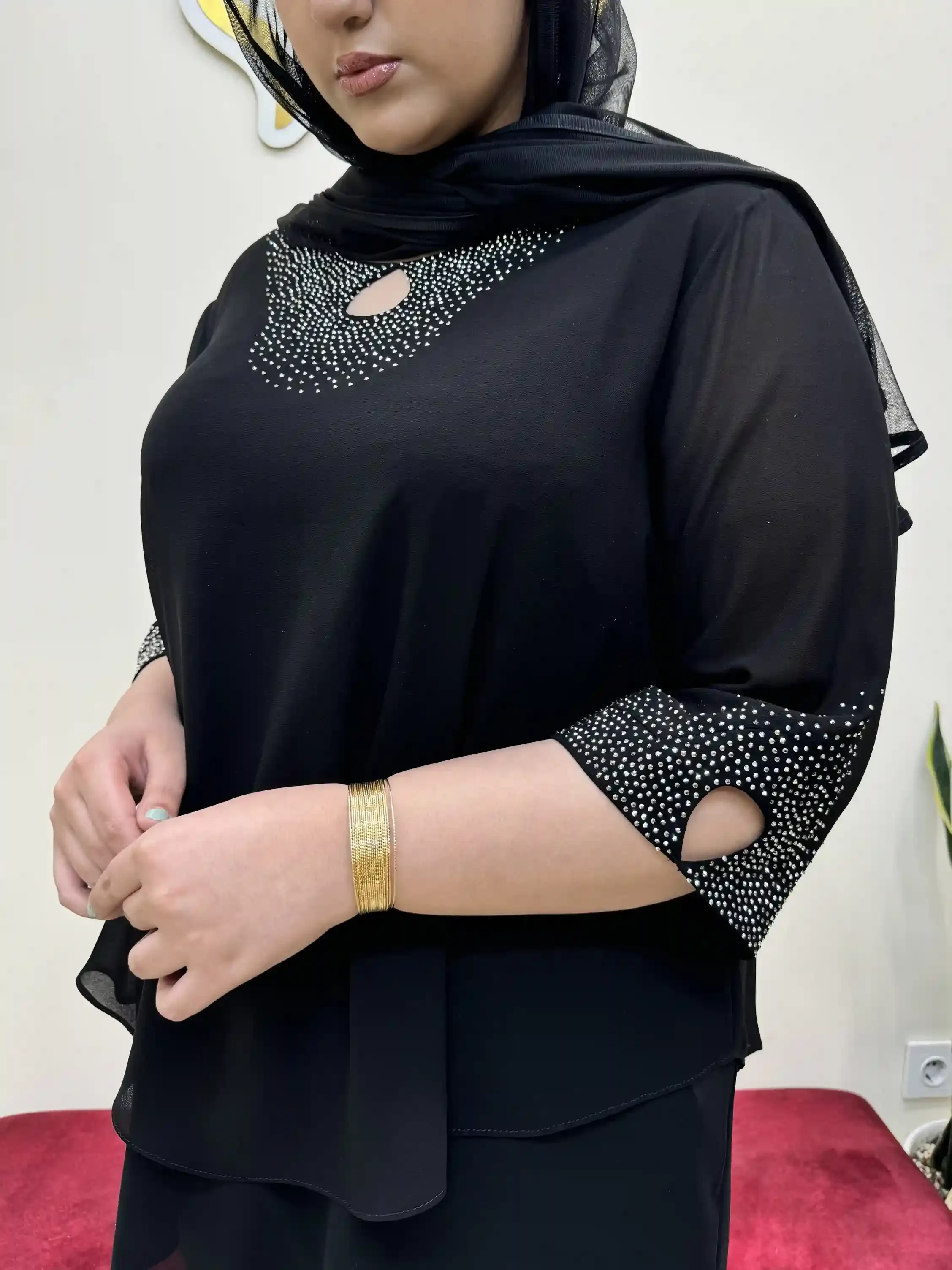 تونیک یقه اشکی شعله