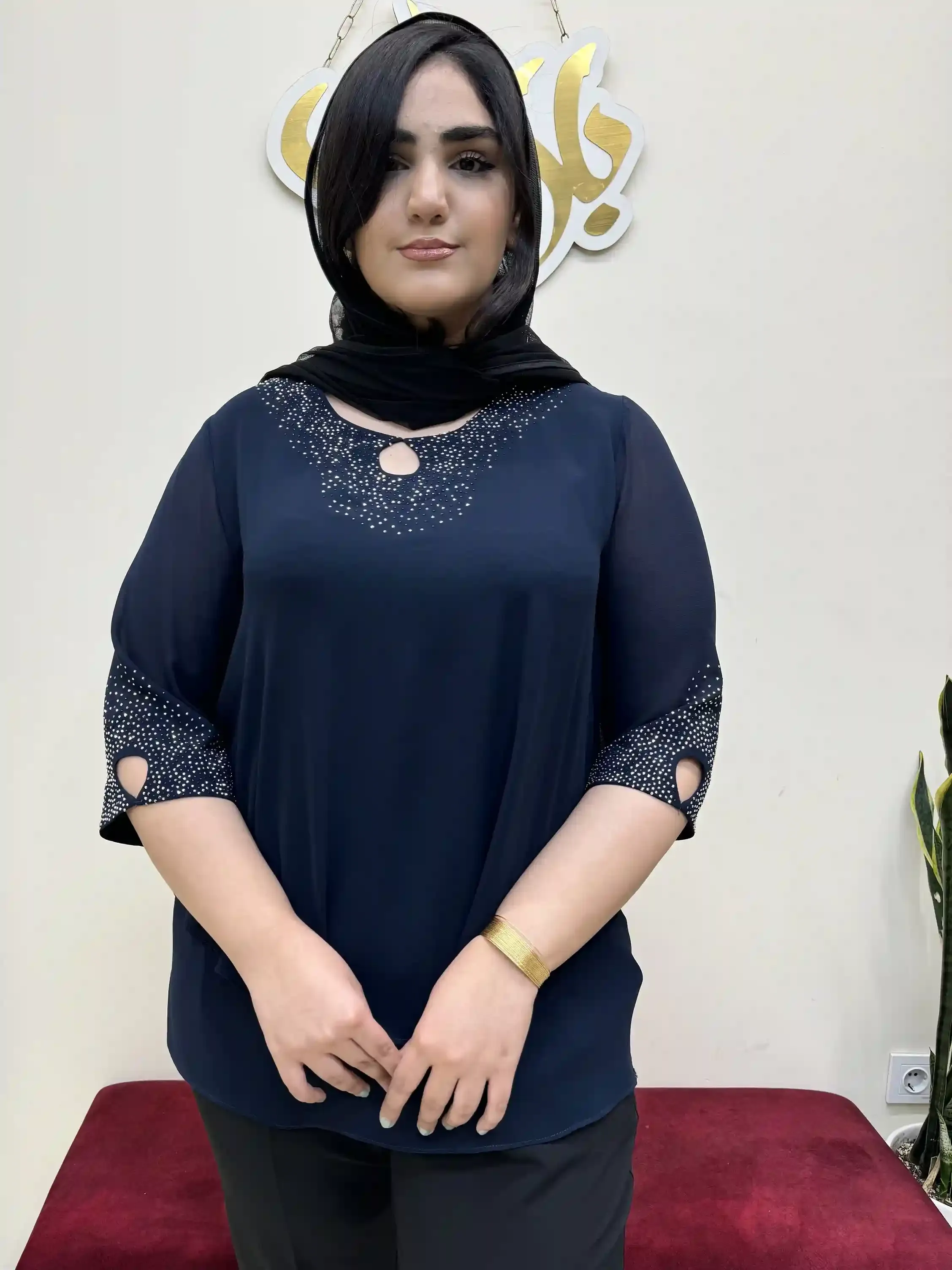 تونیک یقه اشکی شعله