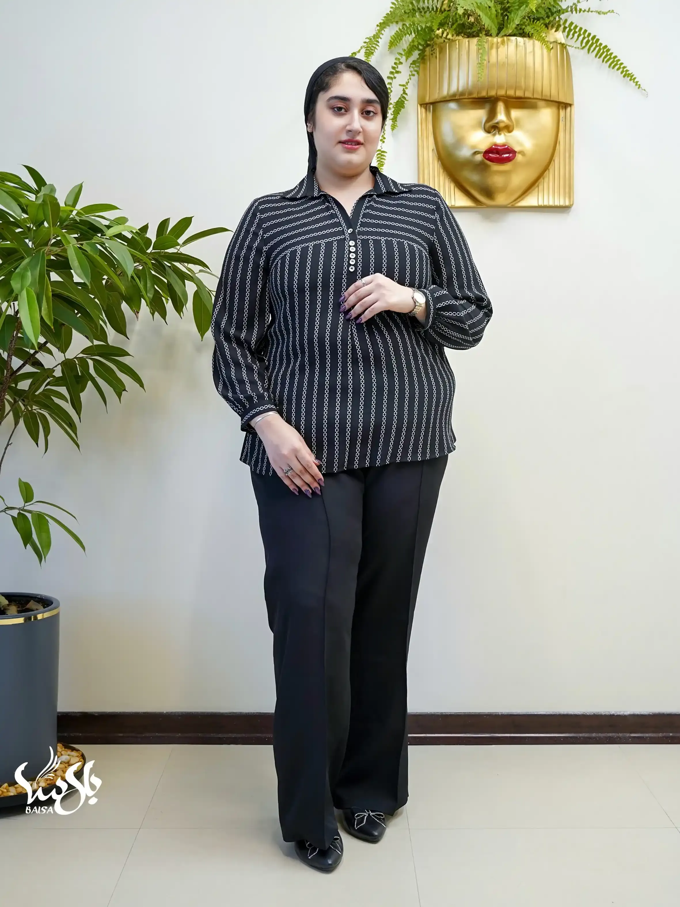 تونیک دکمه ریز خاتون