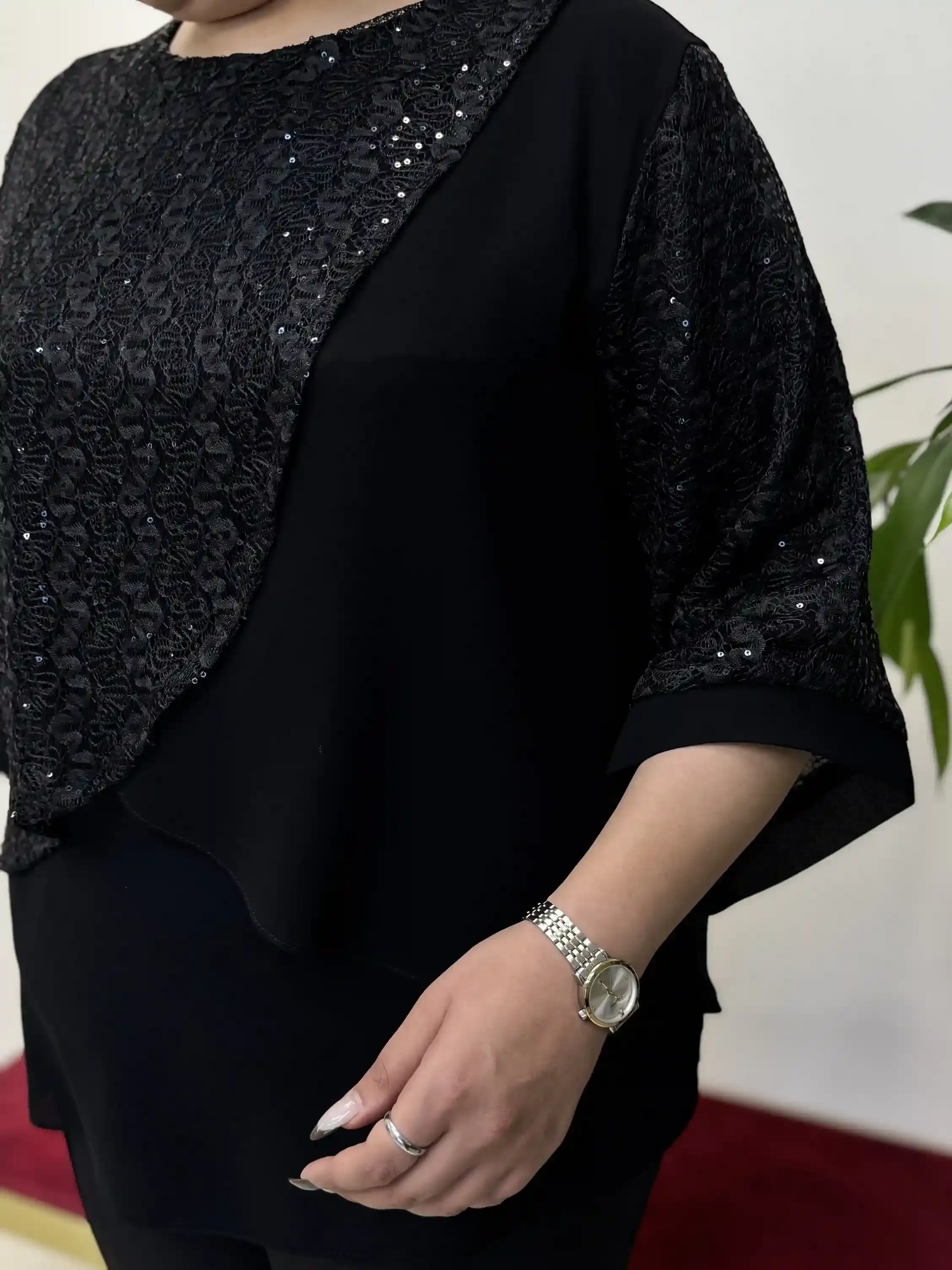 شومیز گیپور پولکی افروز