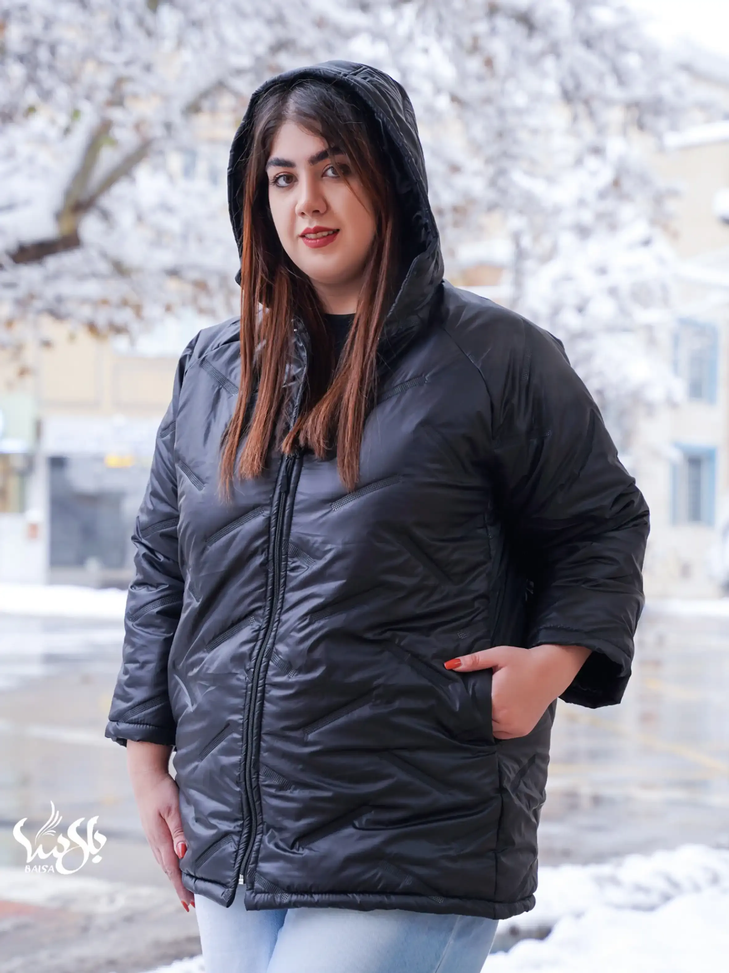 کاپشن جیب مخفی