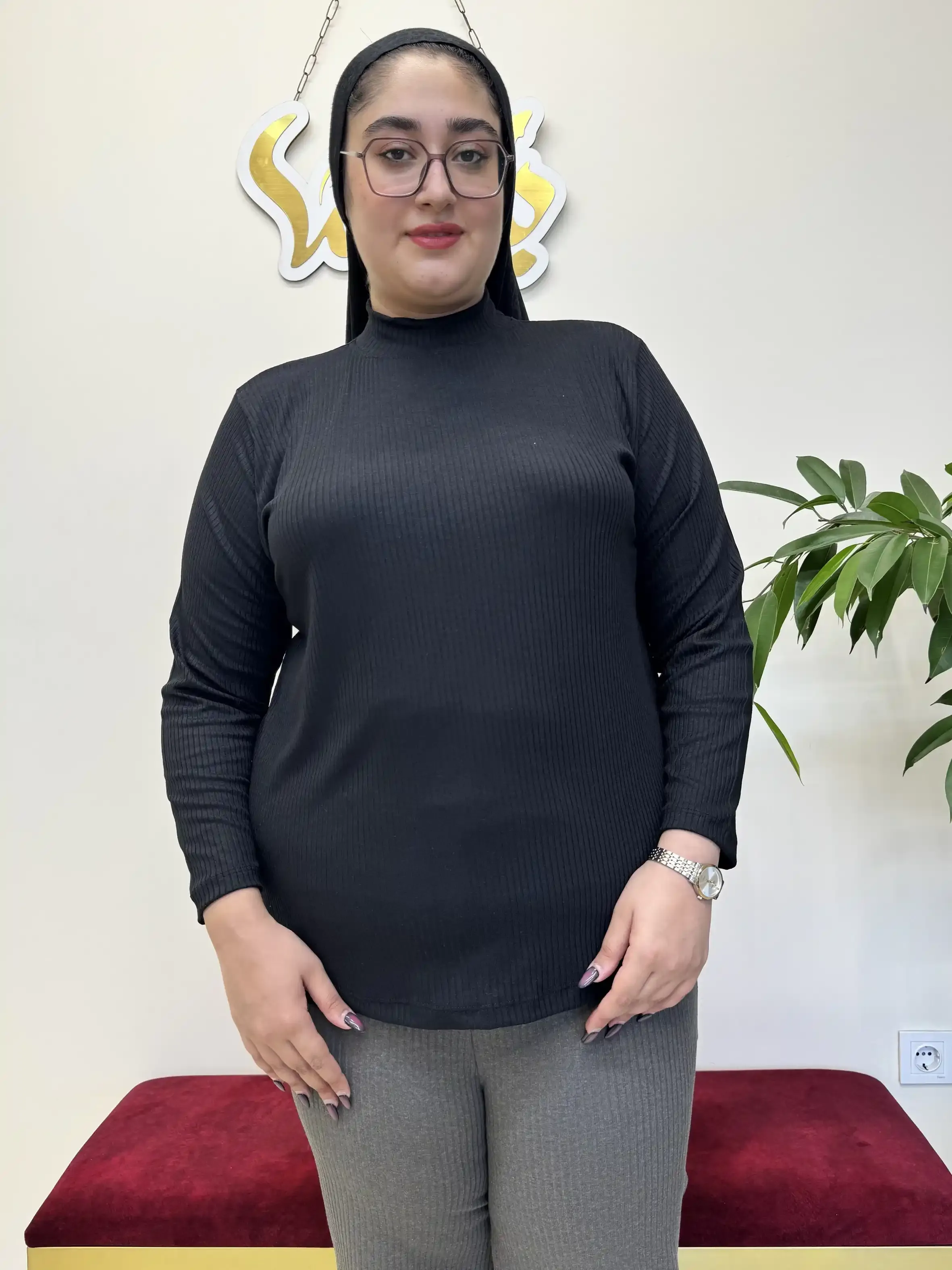بلوز یقه سه سانتی کبریتی