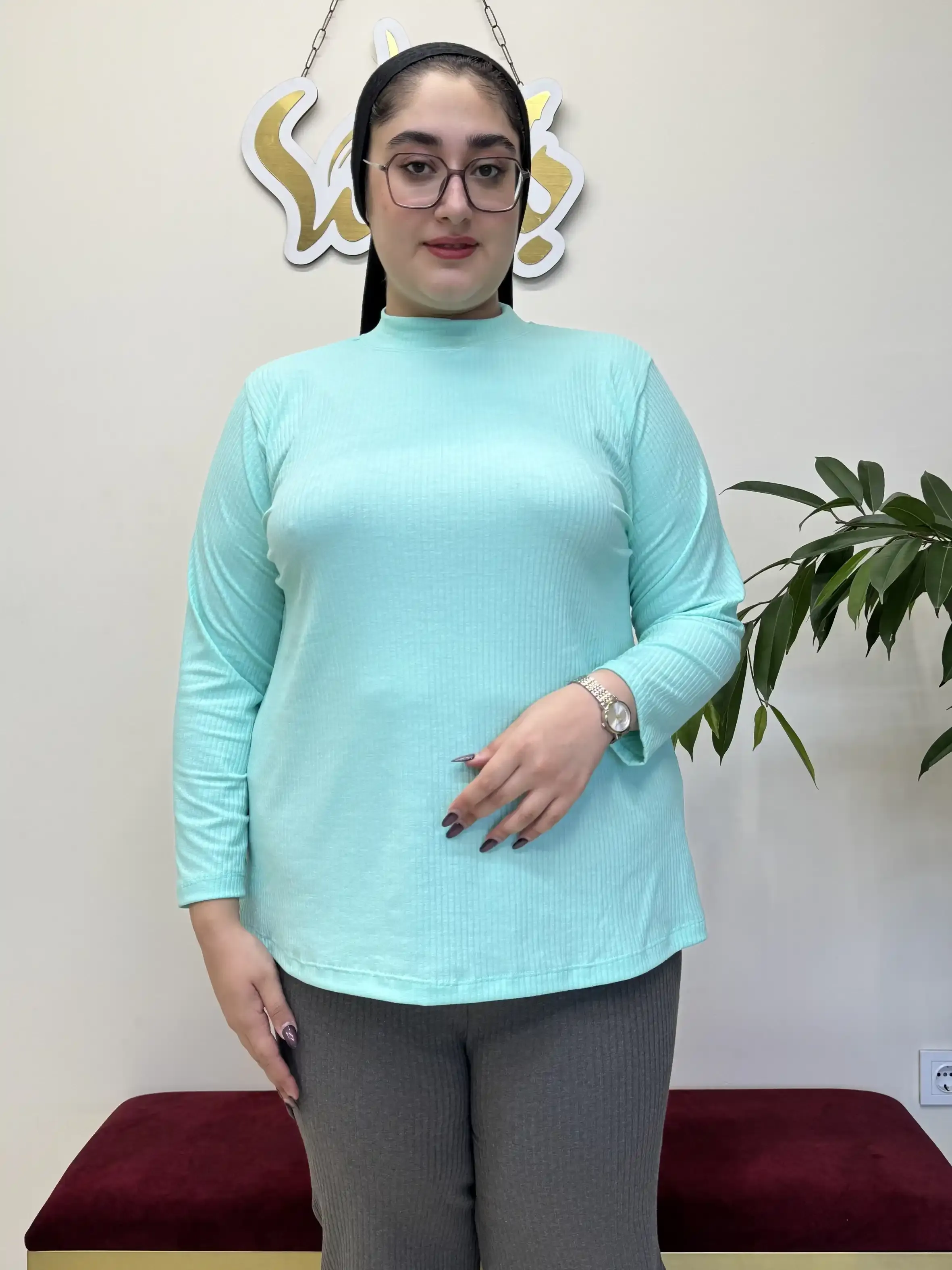بلوز یقه سه سانتی کبریتی