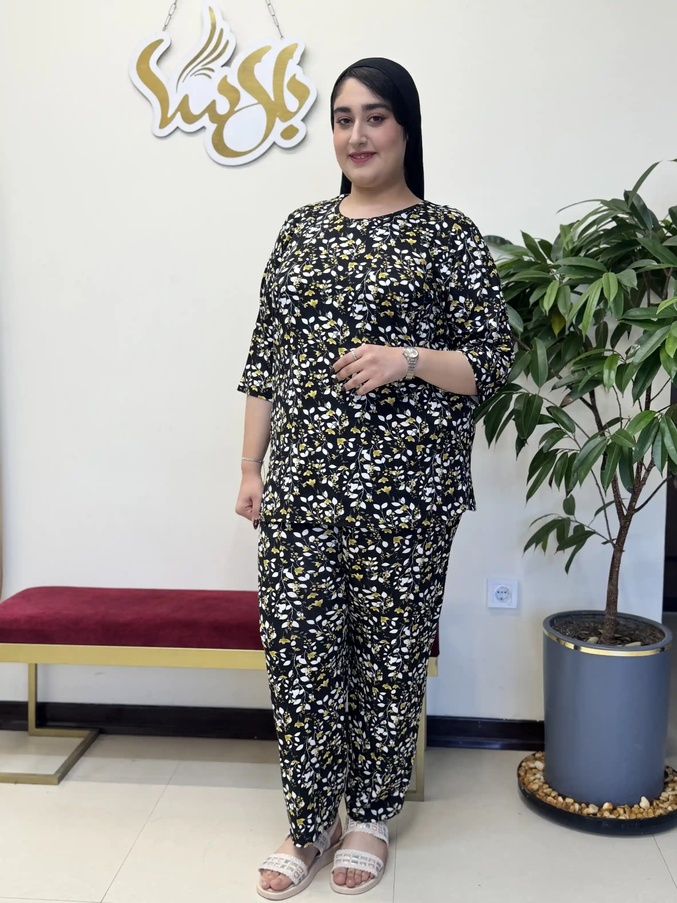 بلوز و شلوار آستین سه ربع