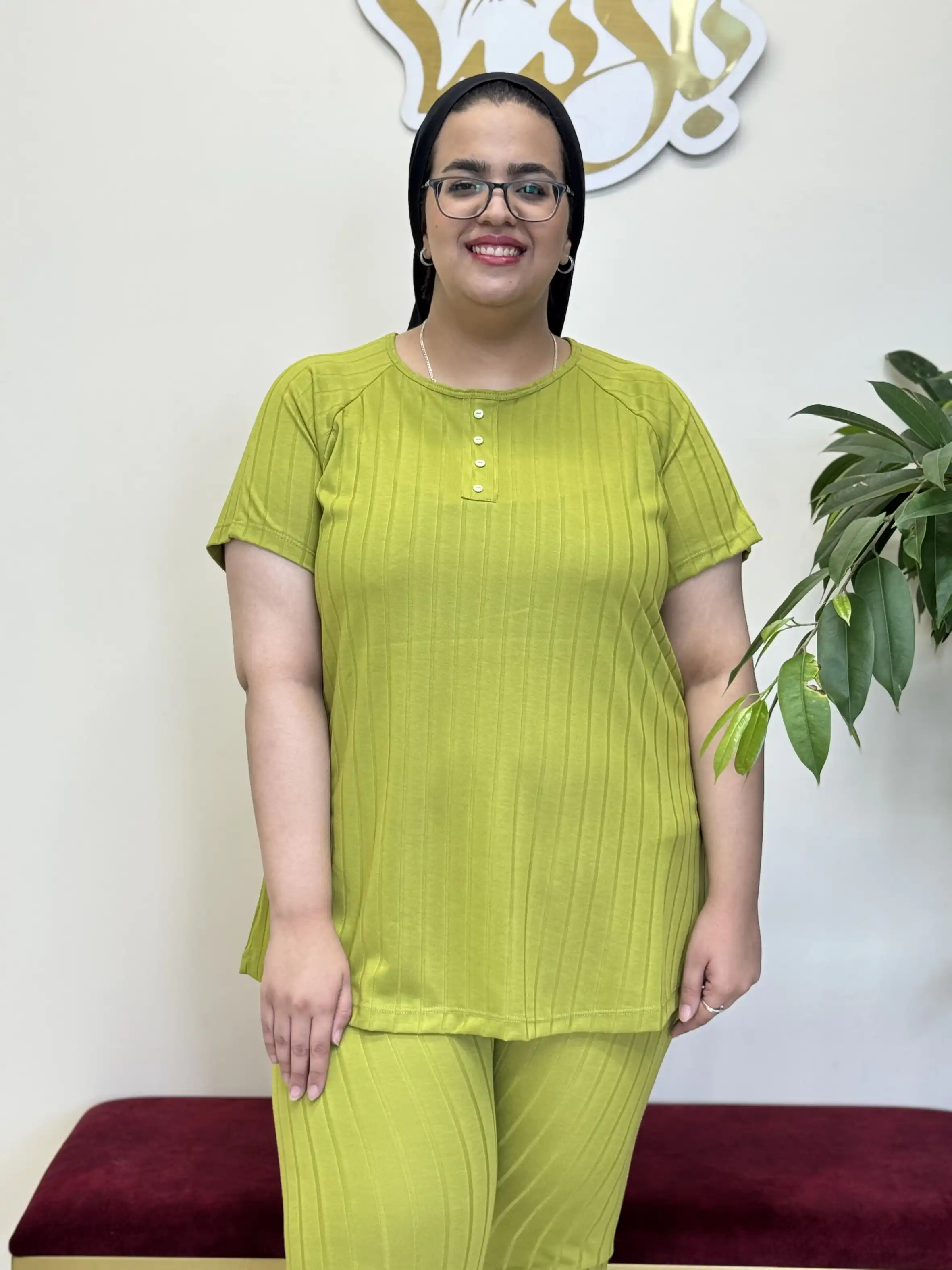 تیشرت آستین رگلان سوزنی