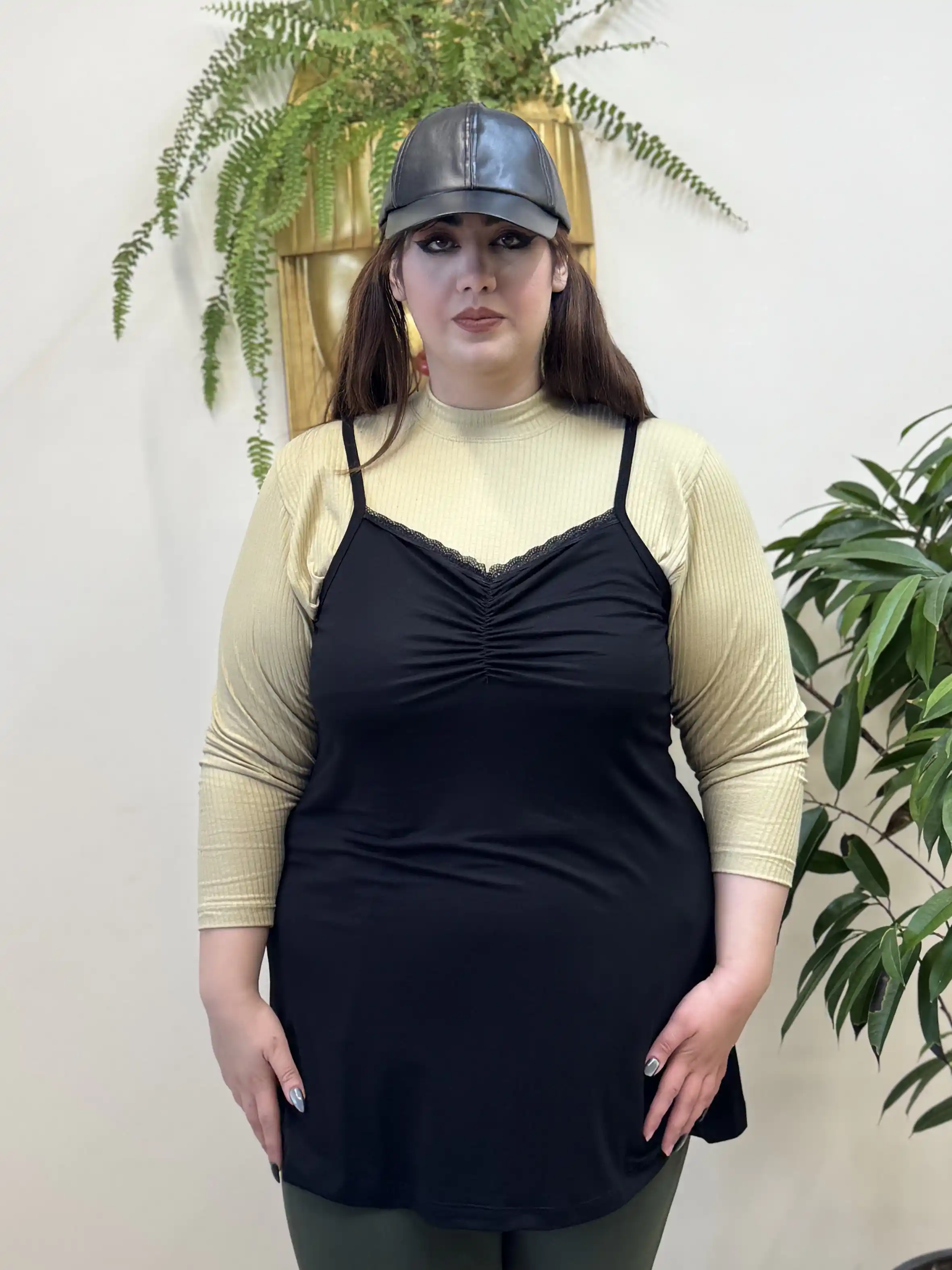 تاپ دوبنده یقه دانتل