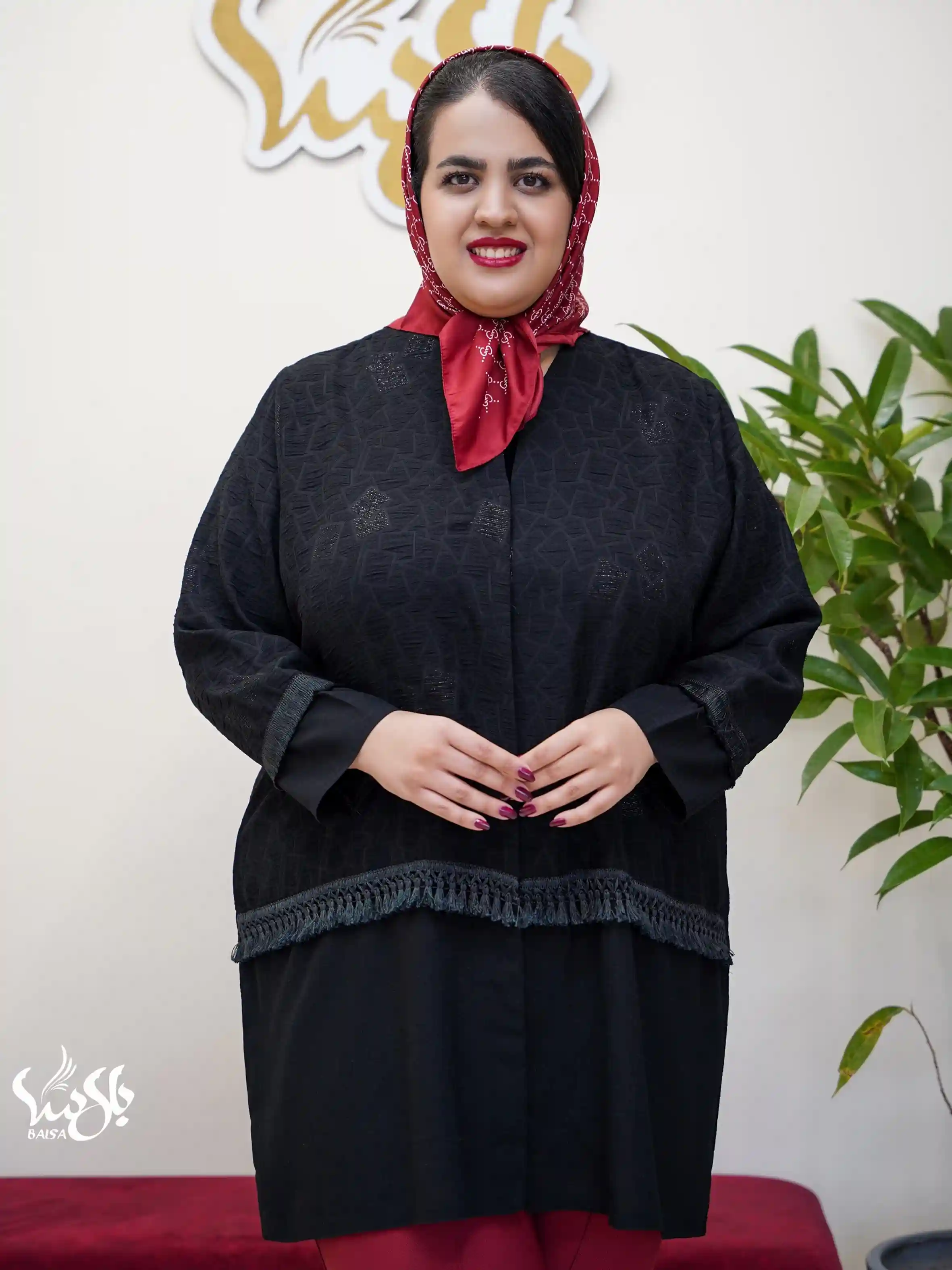 مانتو نوار ریش دار