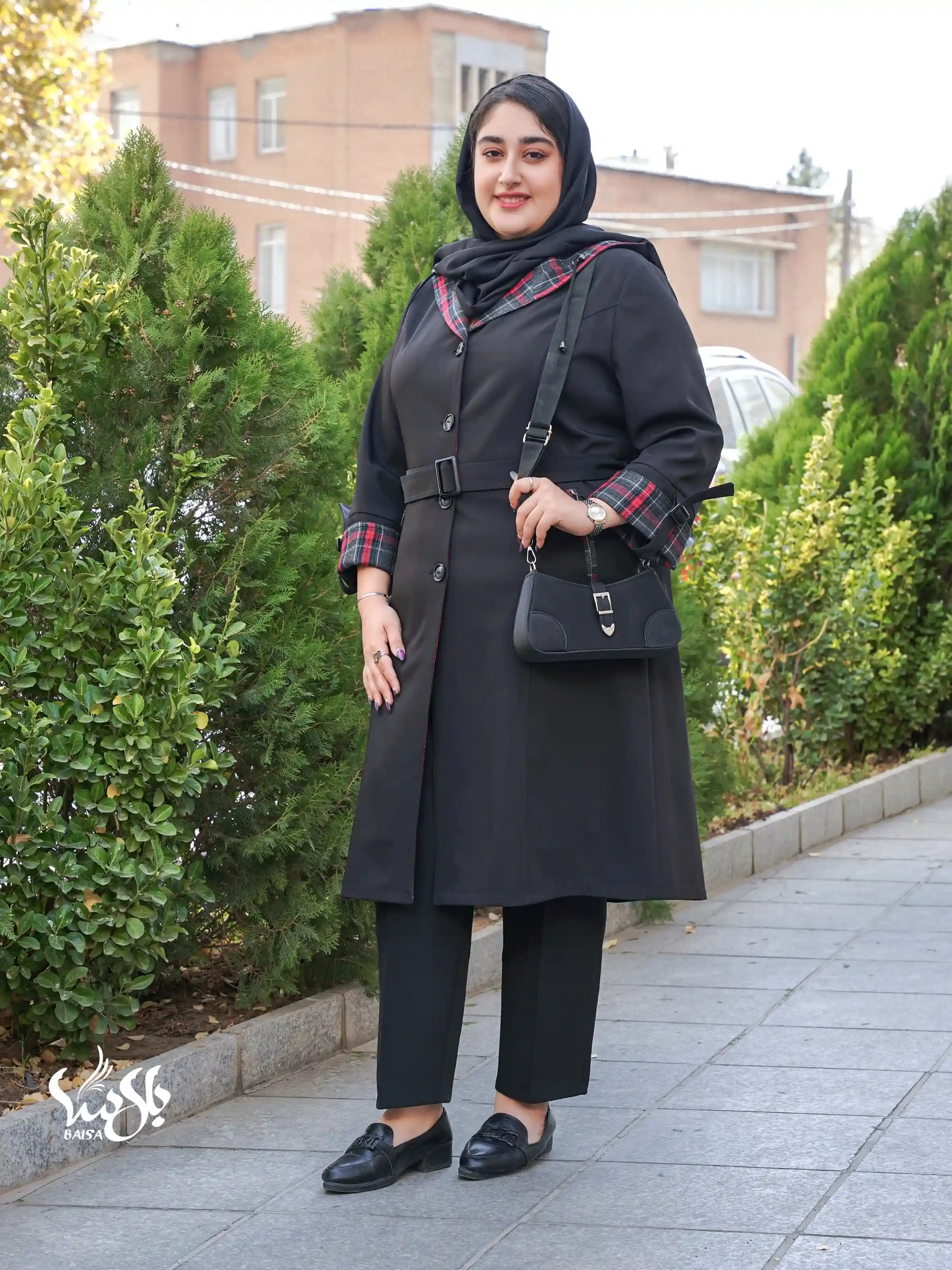 بارانی خرجکار پشمی