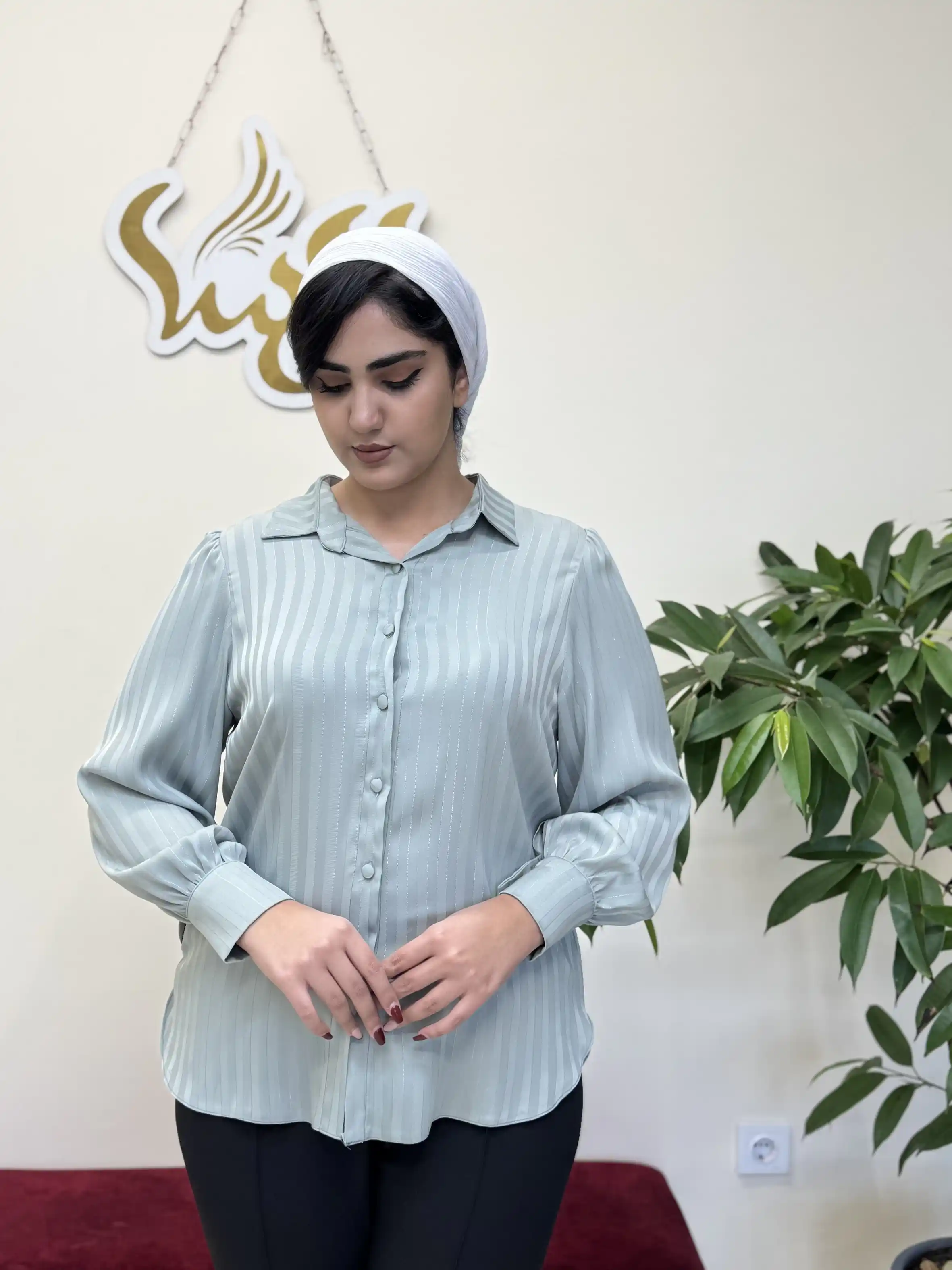 شومیز ساتن راه زری