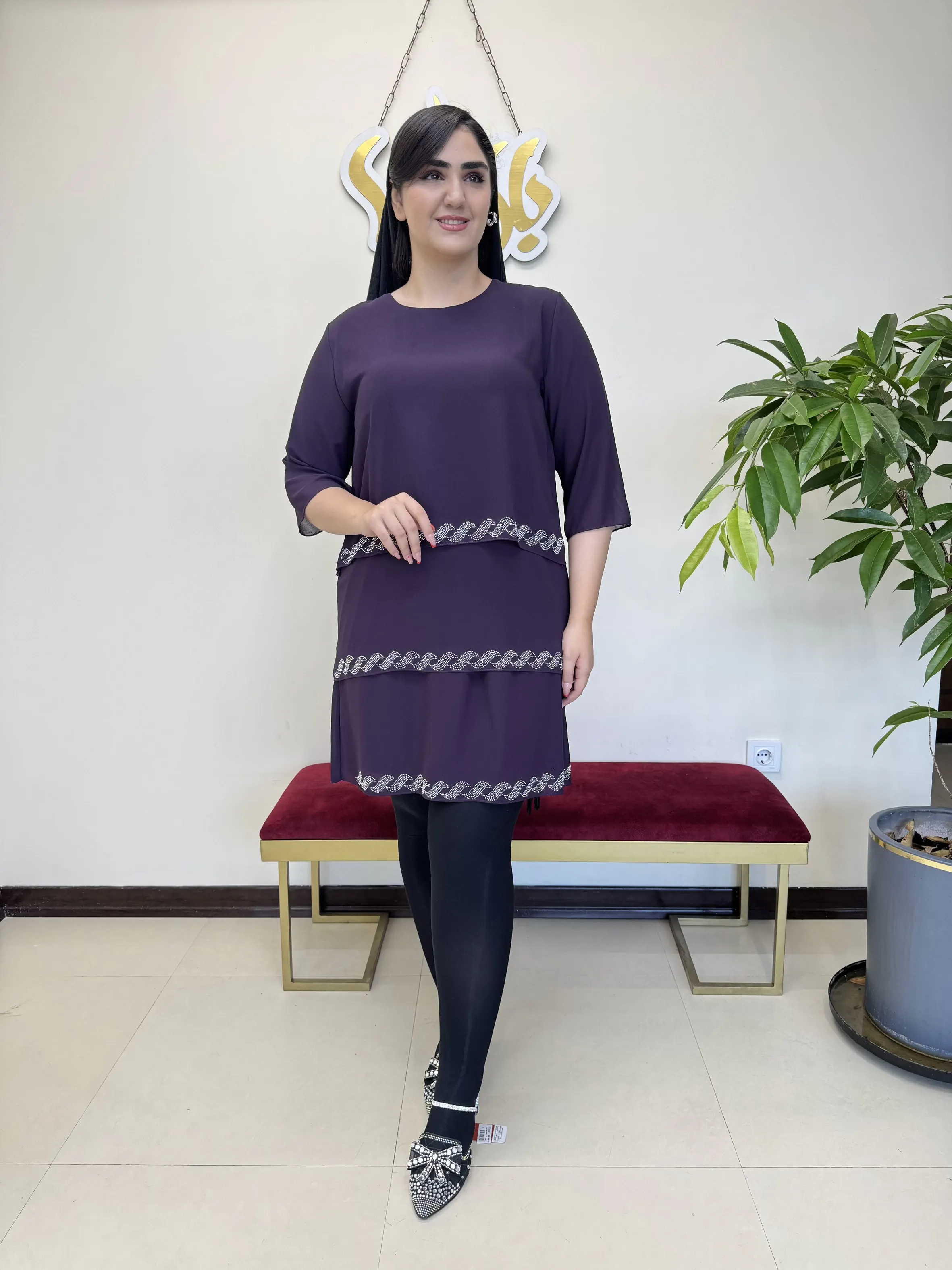 تونیک طبقه ای نوار نگین