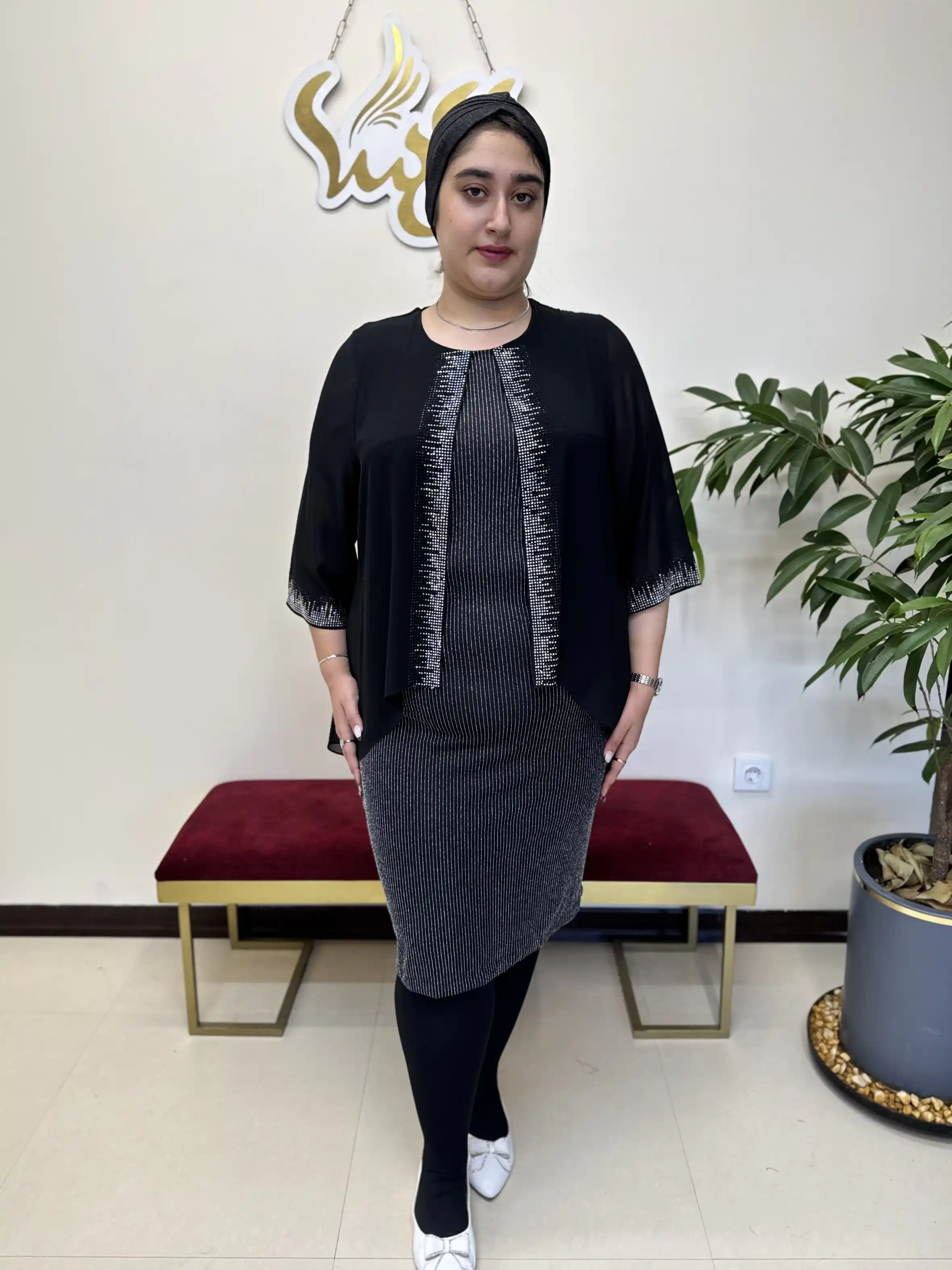 پیراهن زری دار رویه حریر