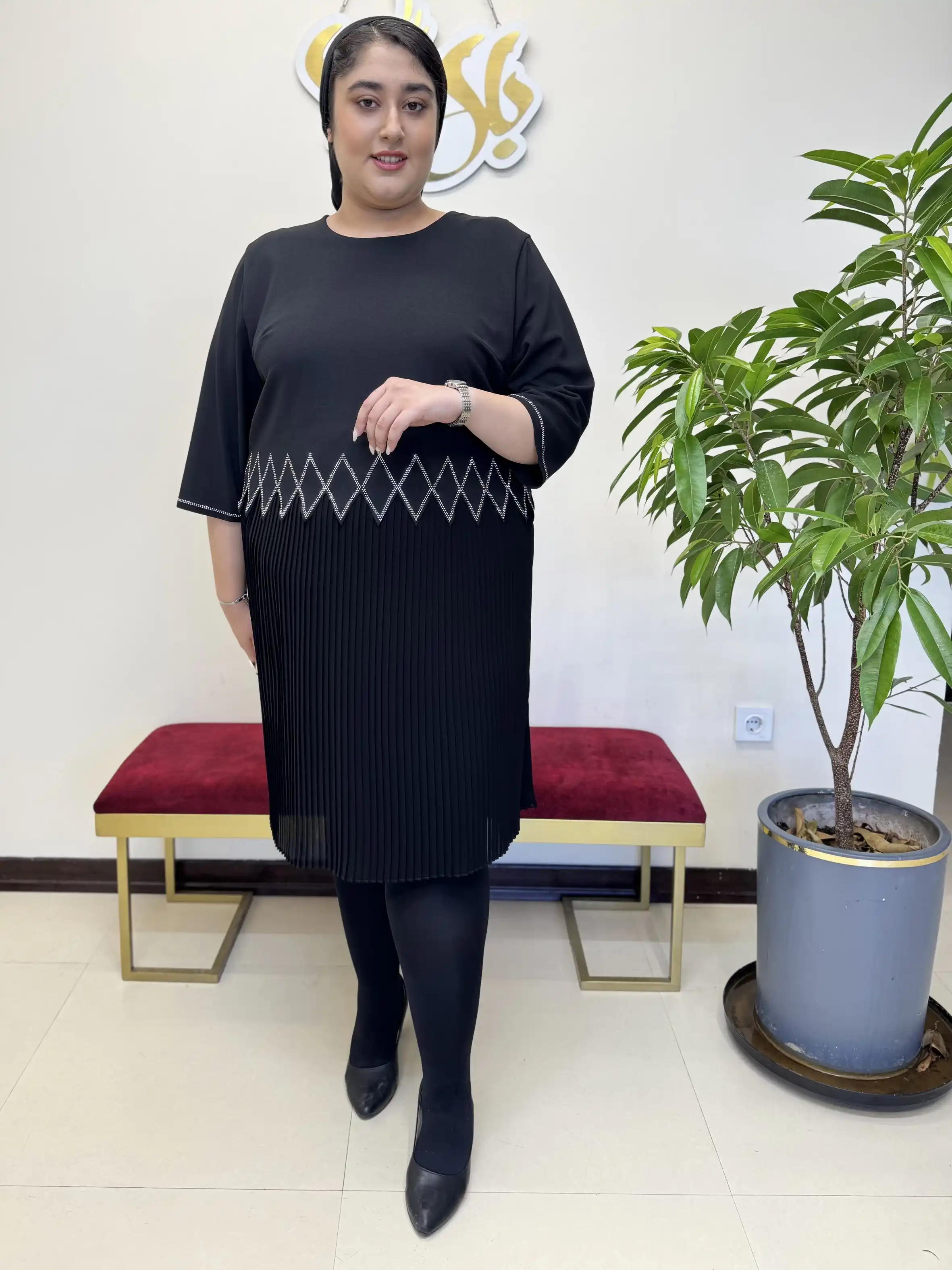 پیراهن میدی پلیسه