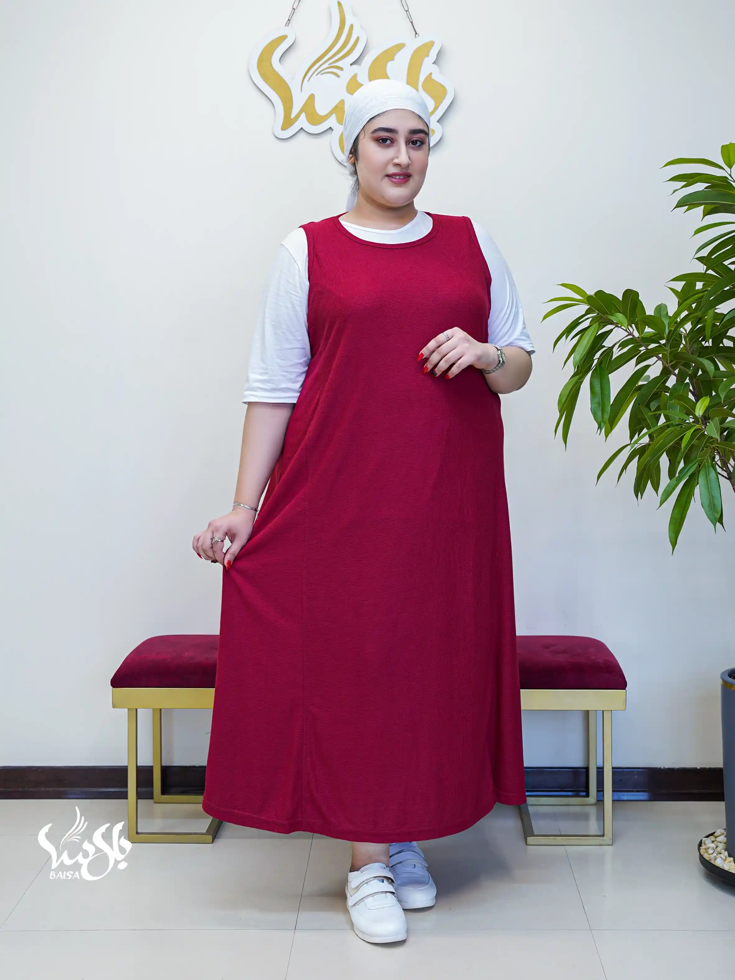 پیراهن ماکسی بیسکوییتی