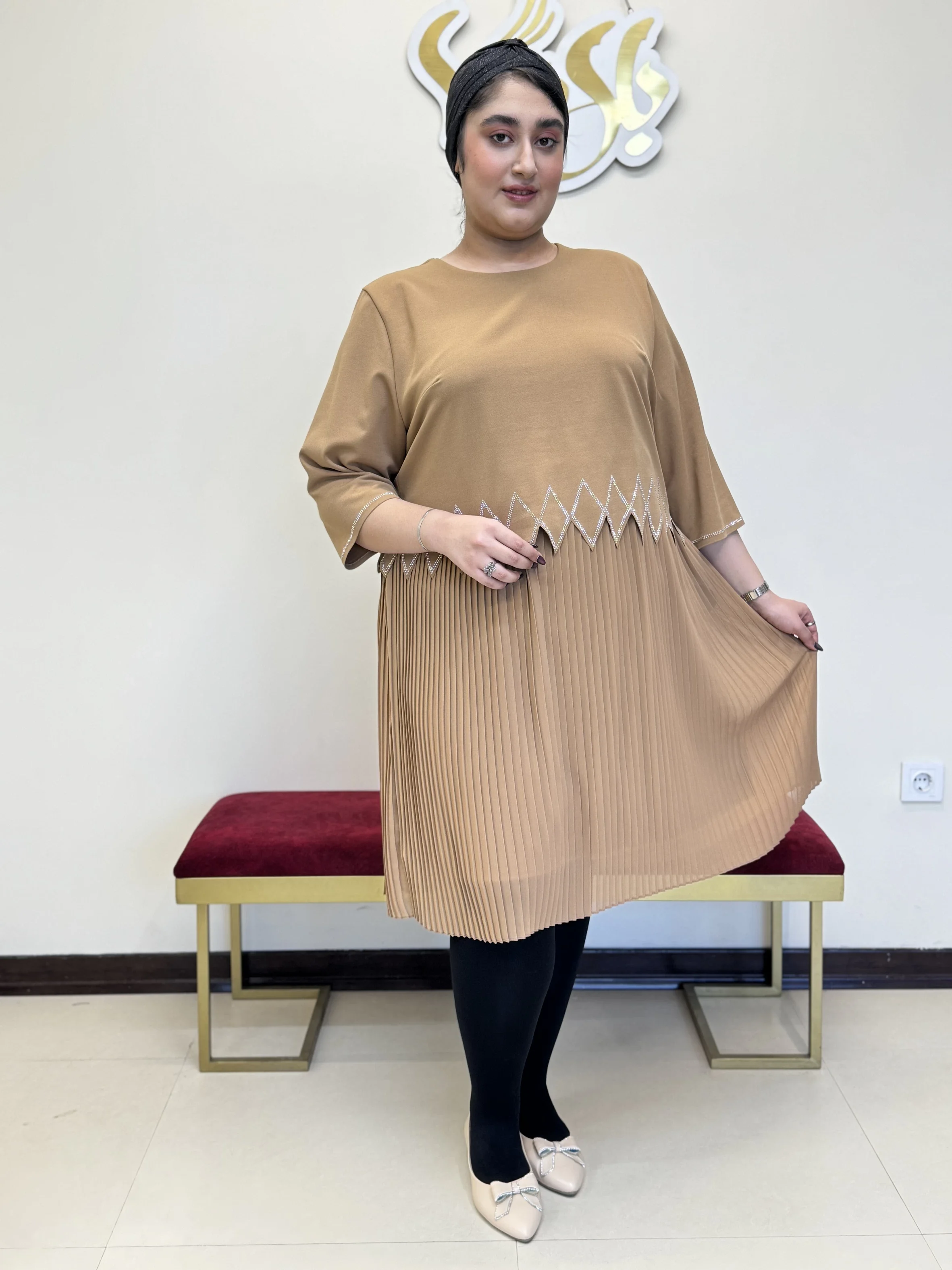 پیراهن میدی پلیسه