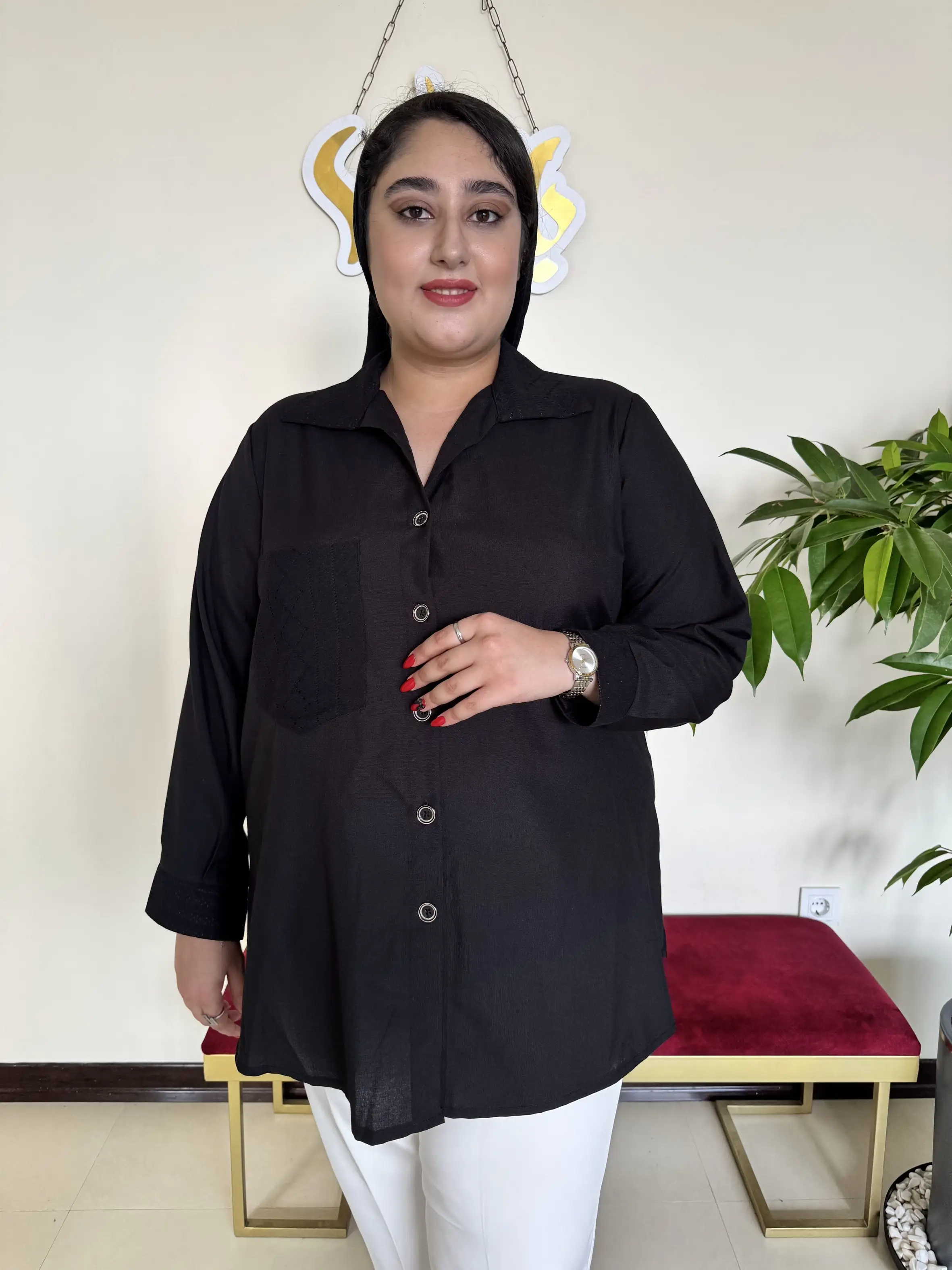 تونیک نخی جیب گیپور