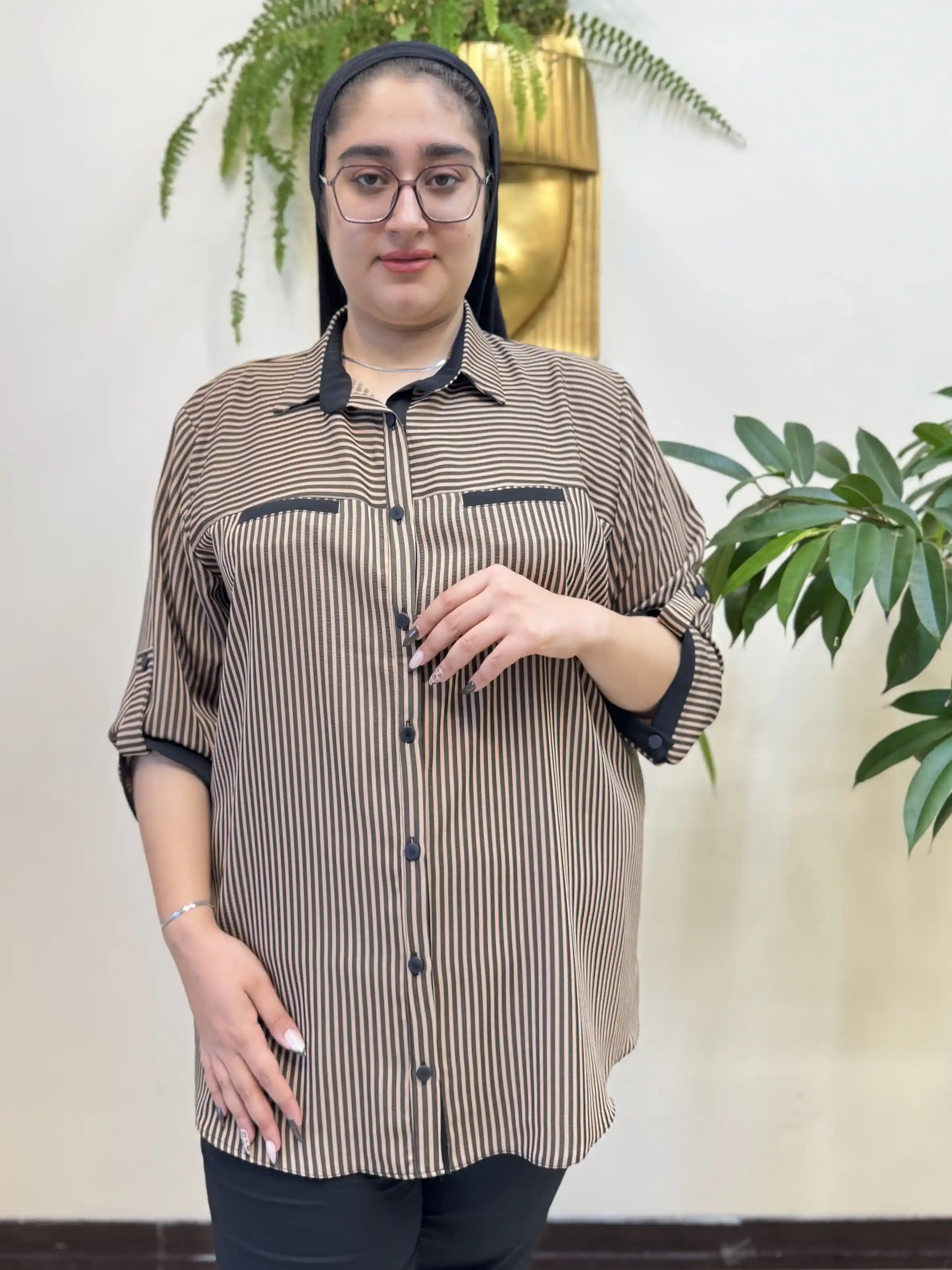 شومیز کریشه جیب فیلتو