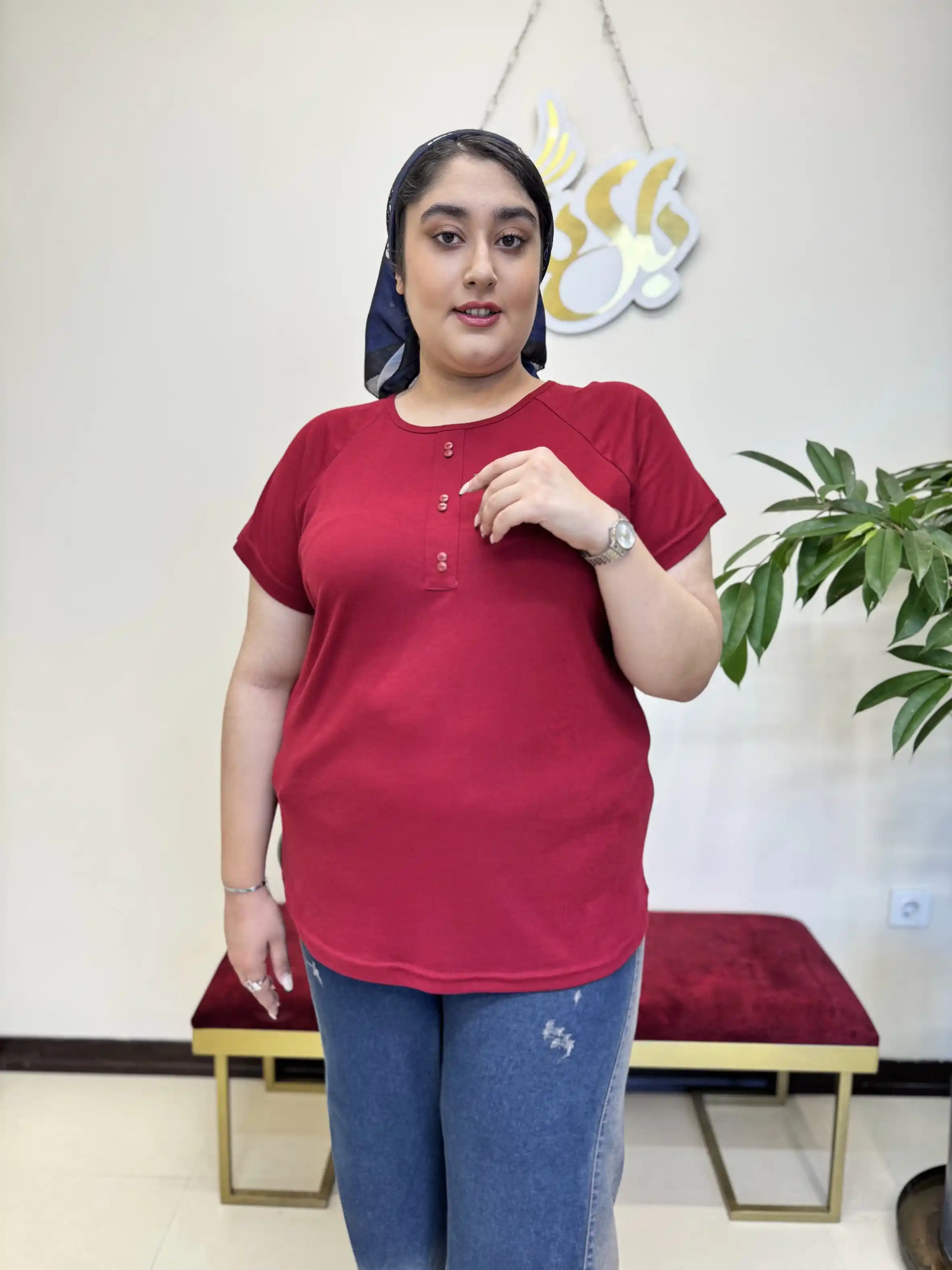 تیشرت آستین رگلان قاپکنما