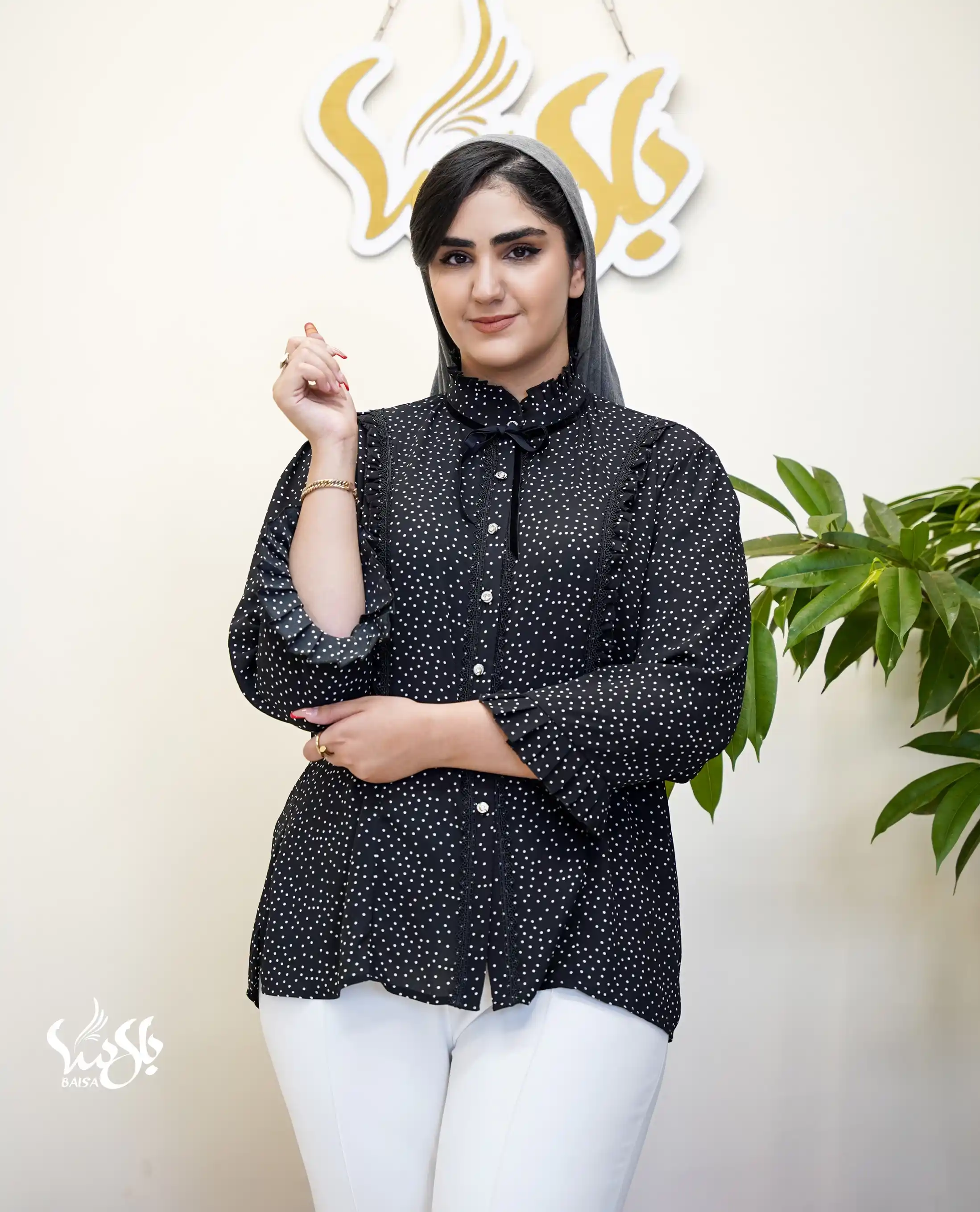 شومیز یقه چیندار پرنس