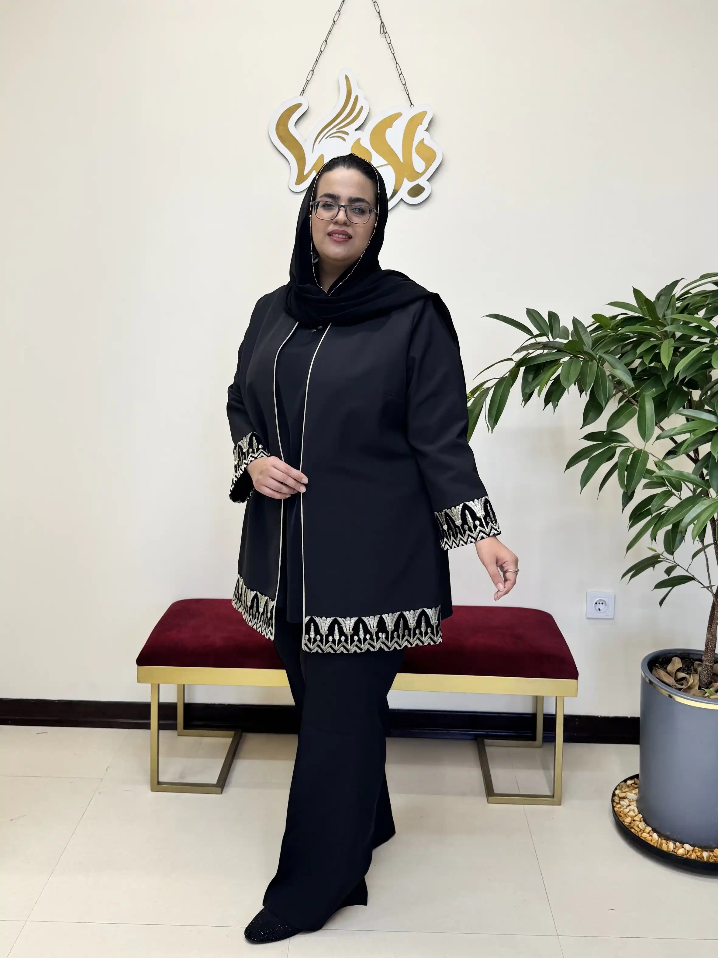 کت لوتوس مصری نقره دوزی
