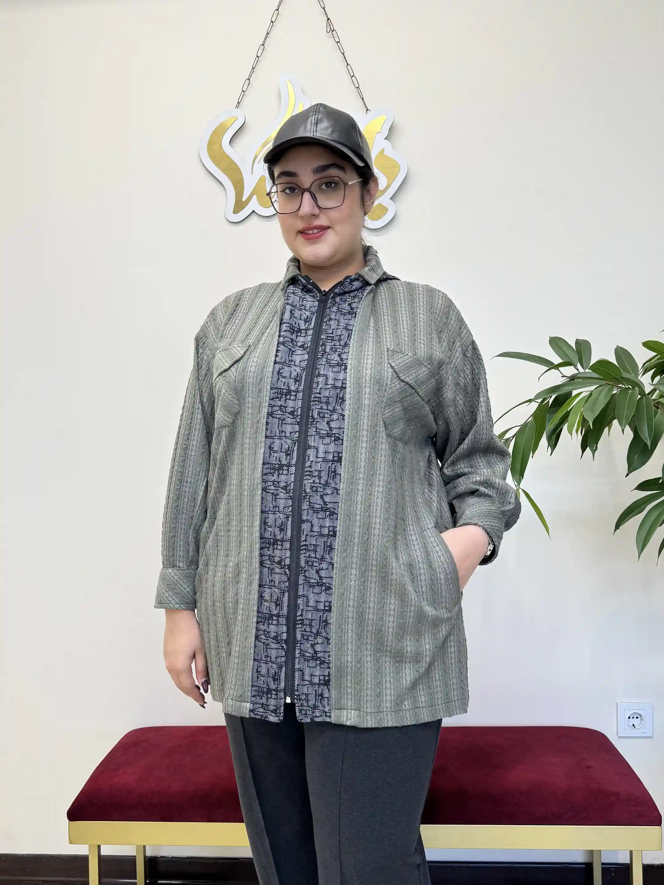 مانتو پاییزه کلاهدار