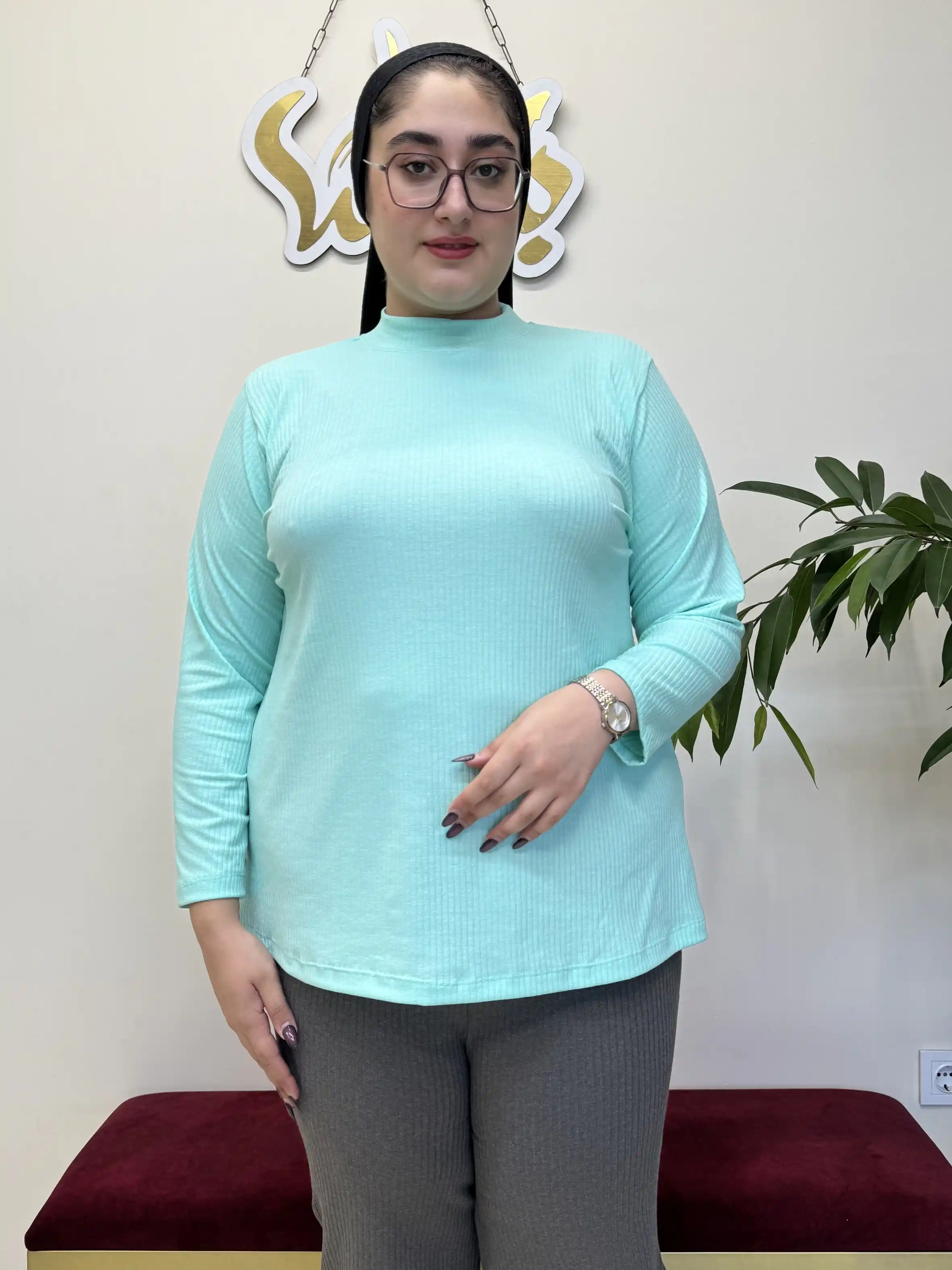 بلوز یقه سه سانتی کبریتی
